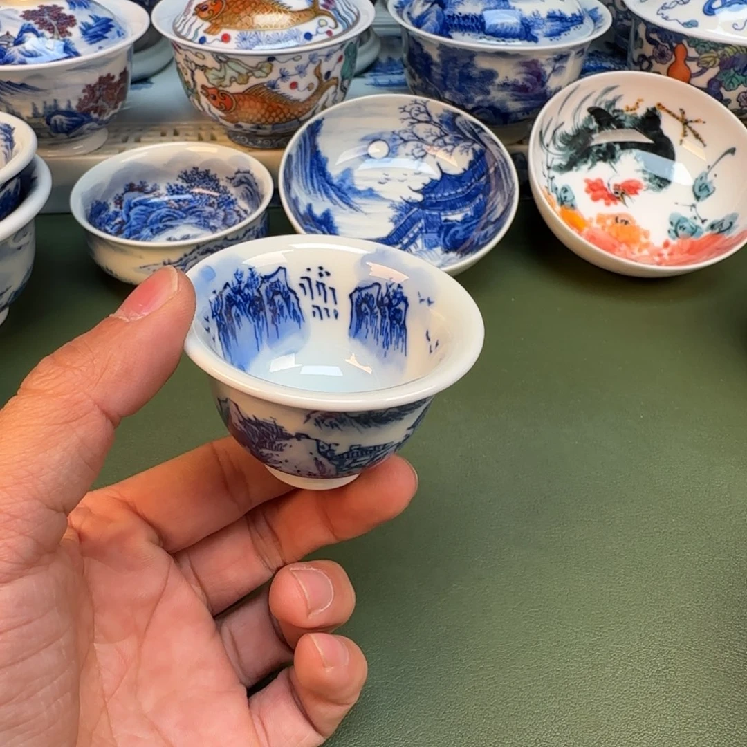 纯手工纯手绘茶具石头26