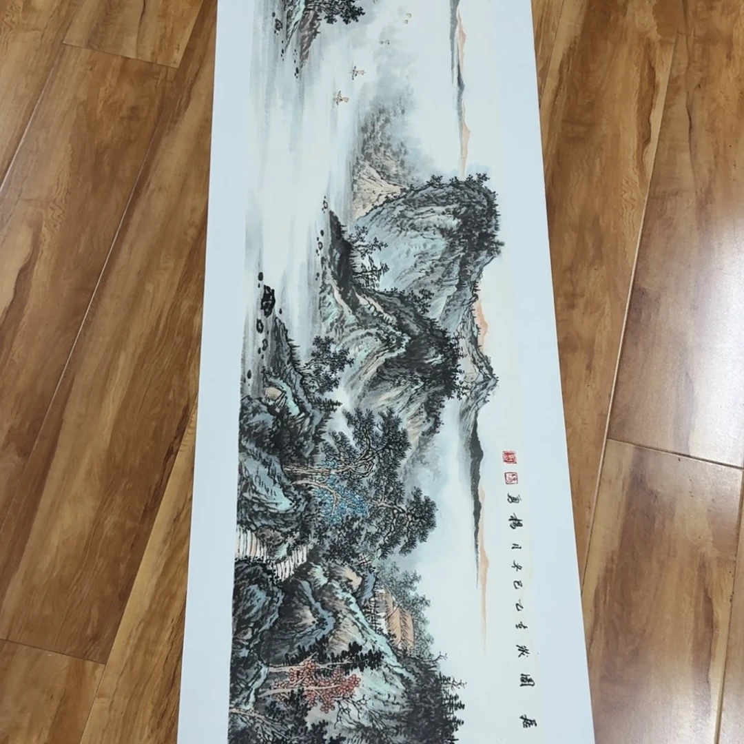 国画杨勇四尺对开哈哈哈