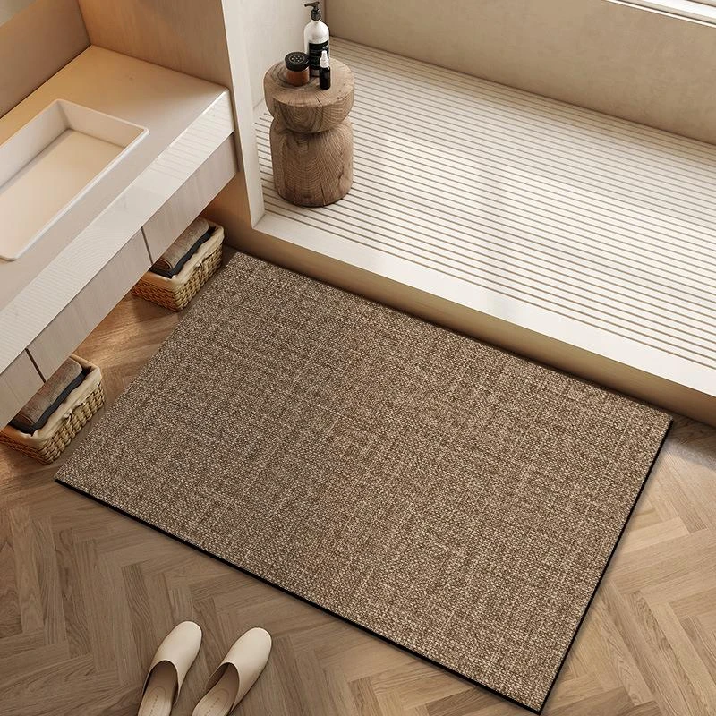 硅藻泥软地垫速干地毯浴室垫子卫生间门口踩脚垫家用洗手间防滑垫