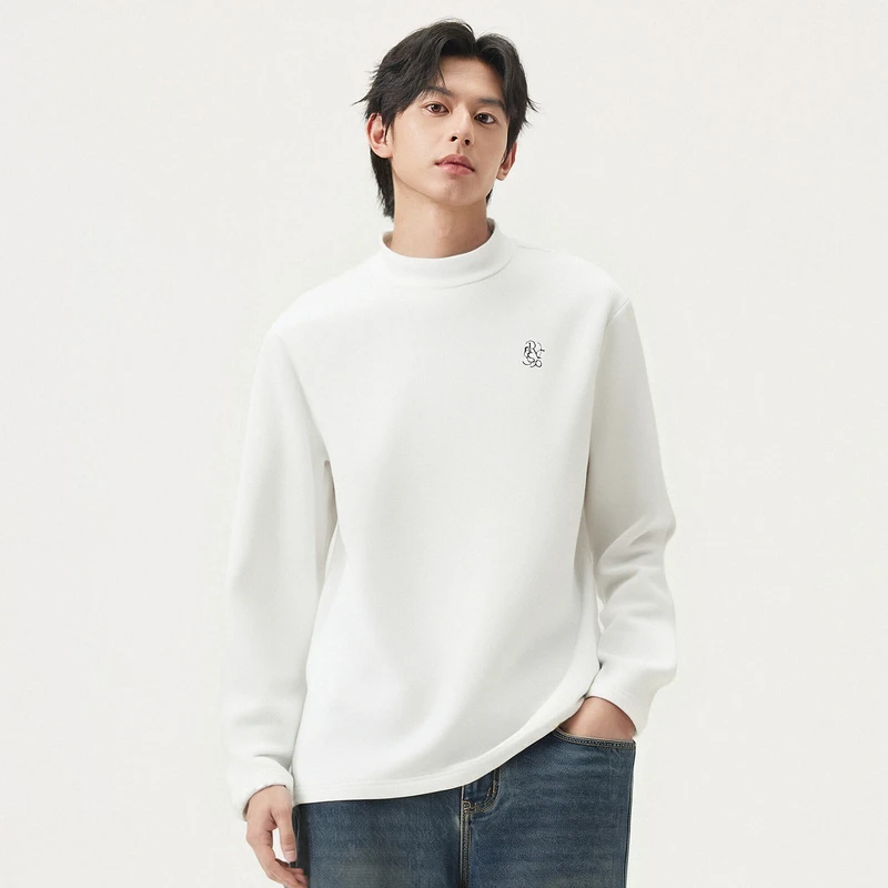 gxg.jeans多色撞色印花半高领打底衫25冬季J25D344027