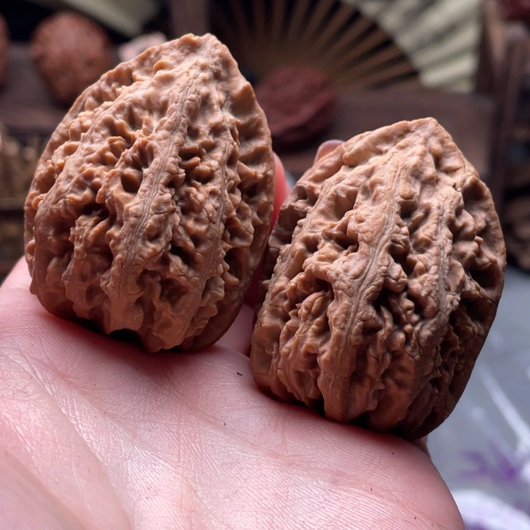 沉***5文玩核桃把件楸刀鱼98