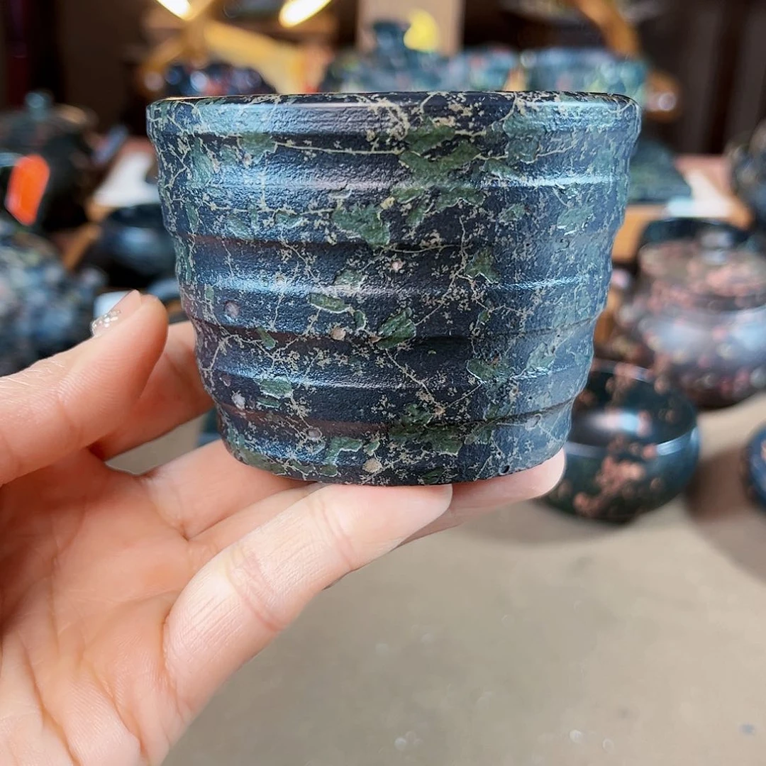 文人雅器安山玉茶杯