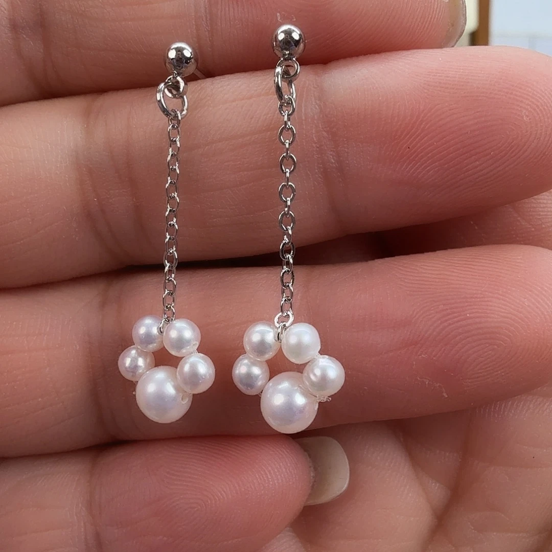 淡水珍珠耳饰未镶嵌