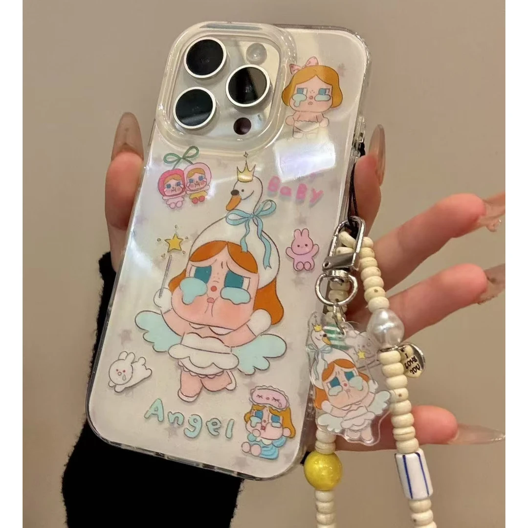 魔法棒哭娃适用苹果17promax手机壳VIVO华为OPPO小米15一加防摔壳