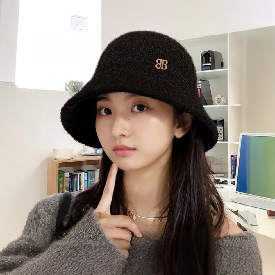 女盆帽帽子渔夫帽上班针织休闲专用防紫外线遮阳女款女士网红洋气