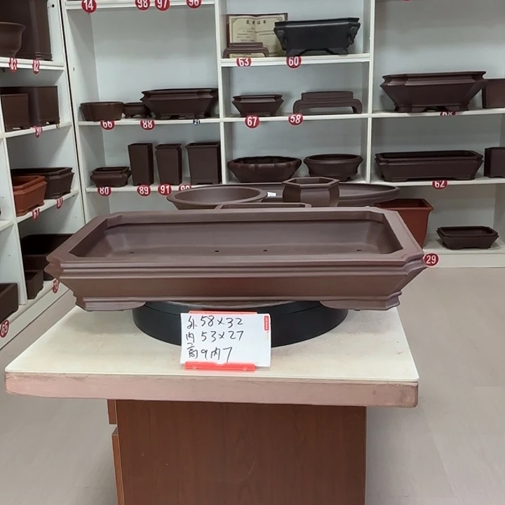 花盆紫砂浅切角大