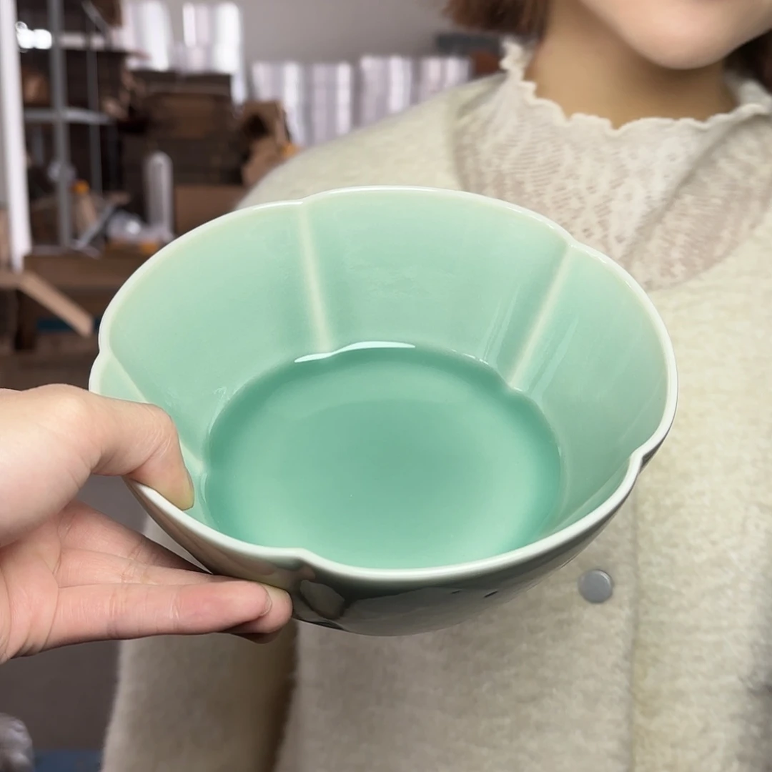 龙泉云间青瓷小米茶器