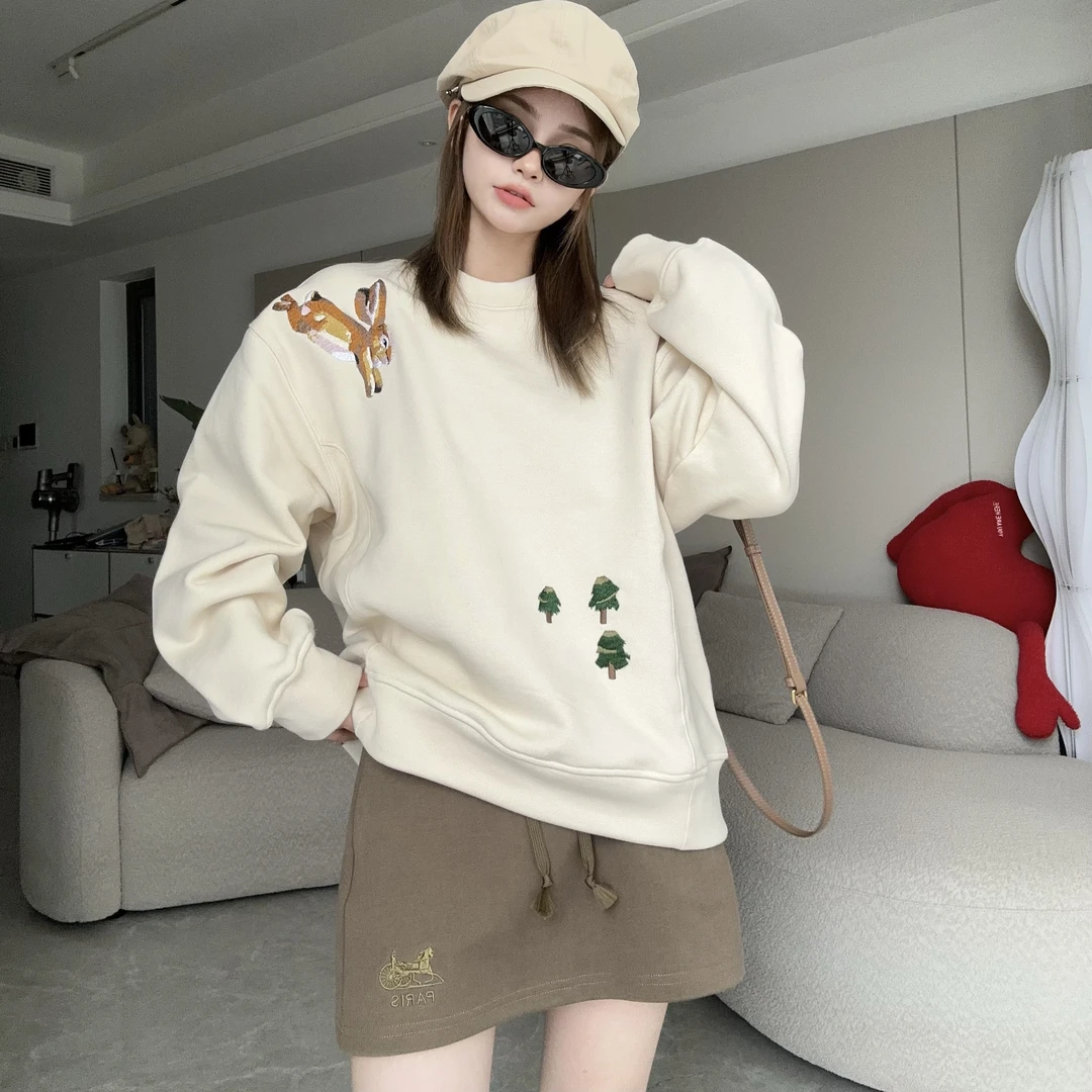 舟舟 【森林兔子】卫衣长袖时尚休闲百搭B7