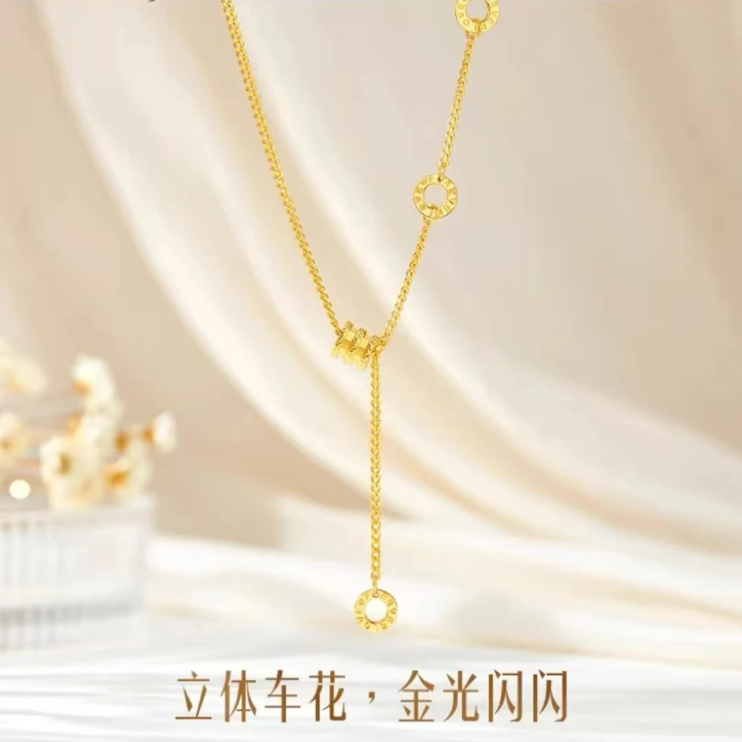 合金项链 小蛮腰项链气质轻奢时尚百搭简约立体精致