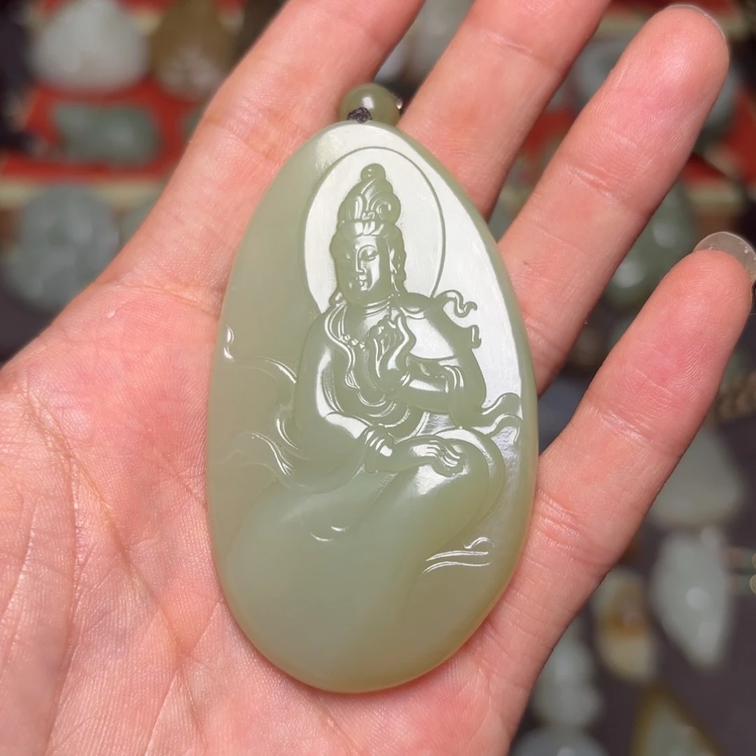 和田玉未镶嵌颈饰