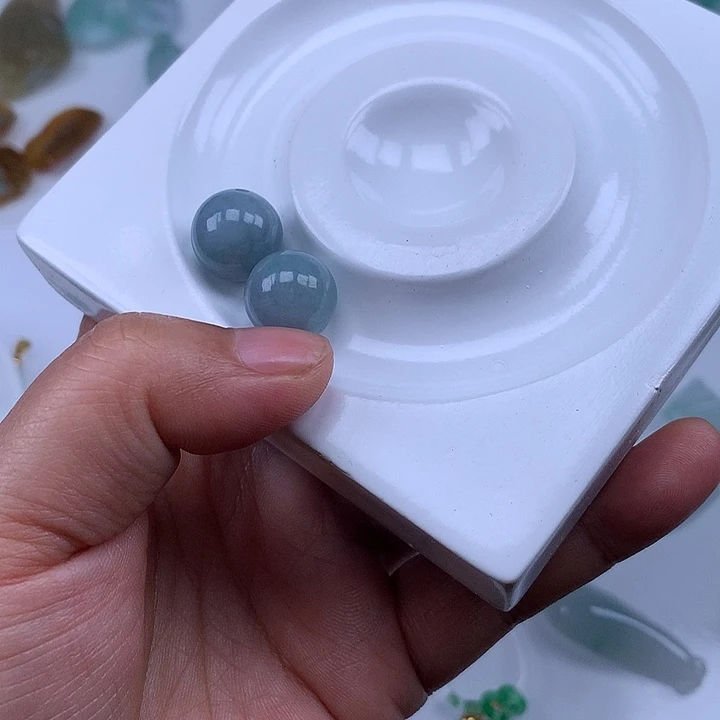 翡翠未镶嵌颈饰然天然的天然天然的
