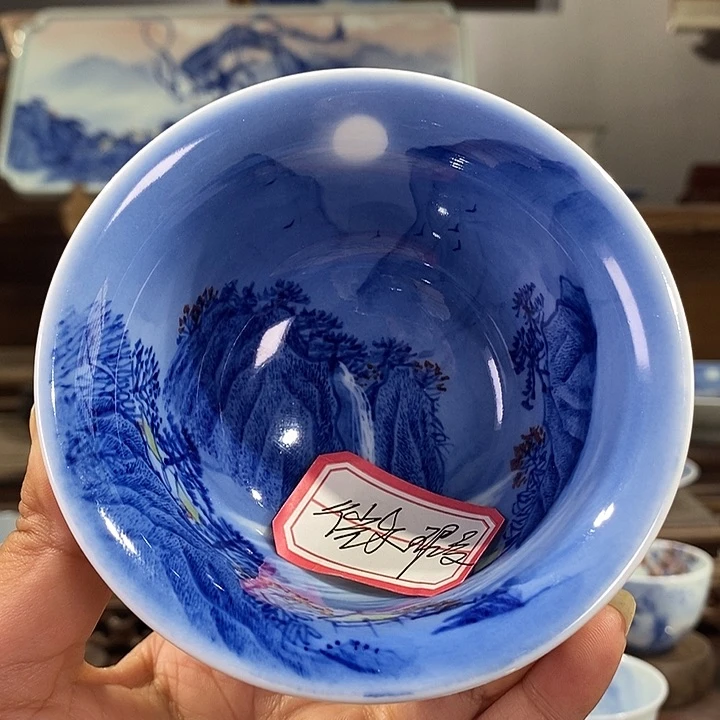 杯一****友景德镇手工手绘陶瓷，高亮兴老师作品