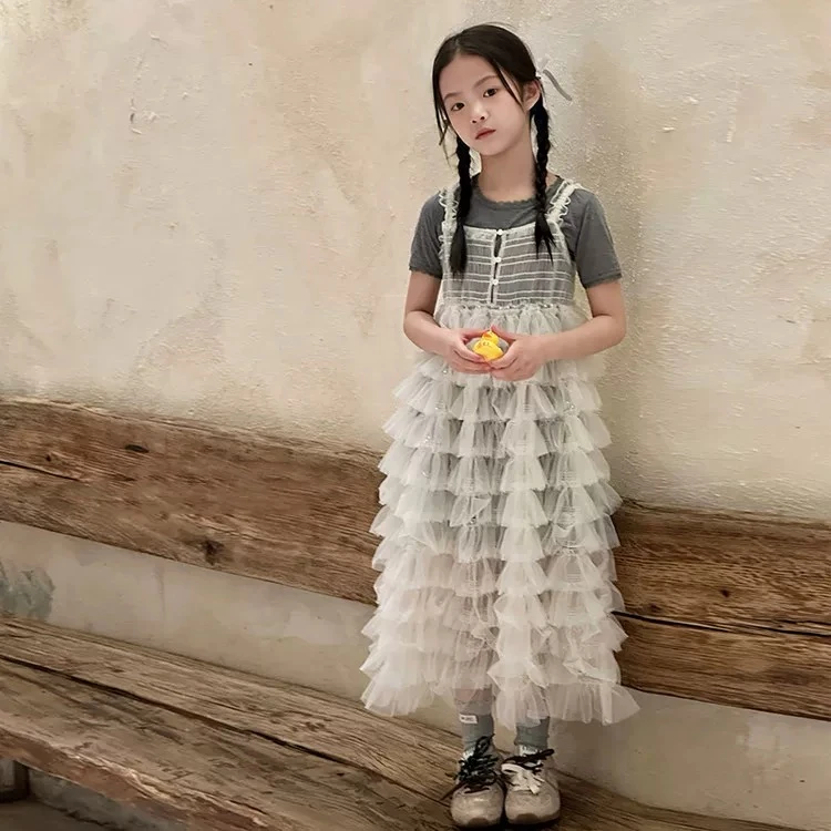 【豪宝贝】2025夏款吊带蕾丝风套装连衣裙6558