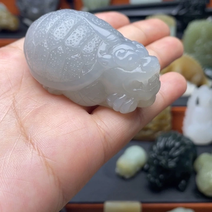 国***8和田玉未镶嵌挂件