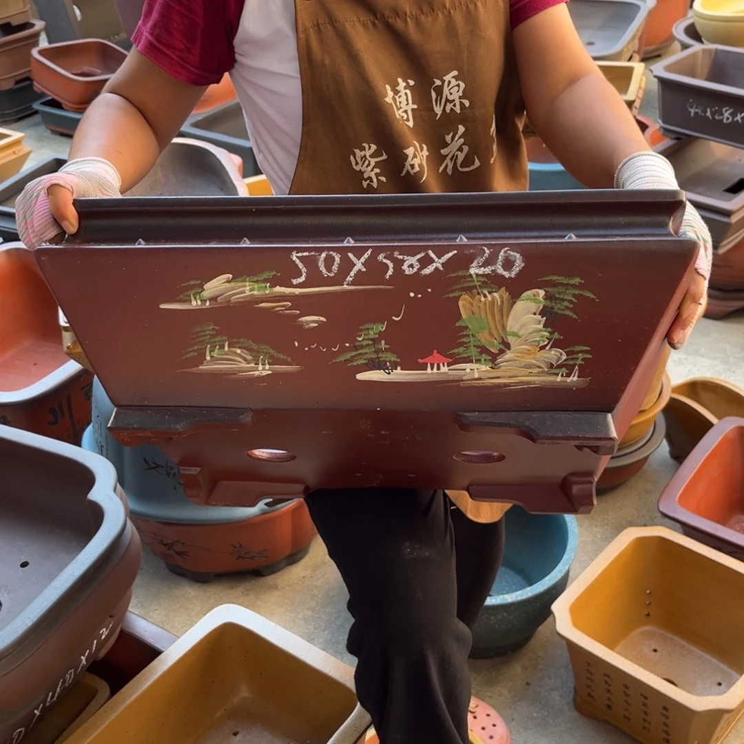 紫砂花盆盆景艺术