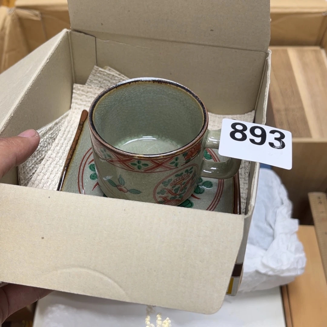 瓷片漂***朵摆件工艺品瓷器摆件777