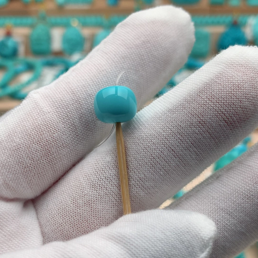 绿松石未镶嵌珠宝奇石9.8mm