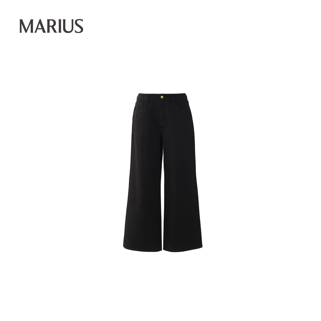 MARIUS【琥珀流光风】‘绝配红牛’经典百搭女士直筒牛仔