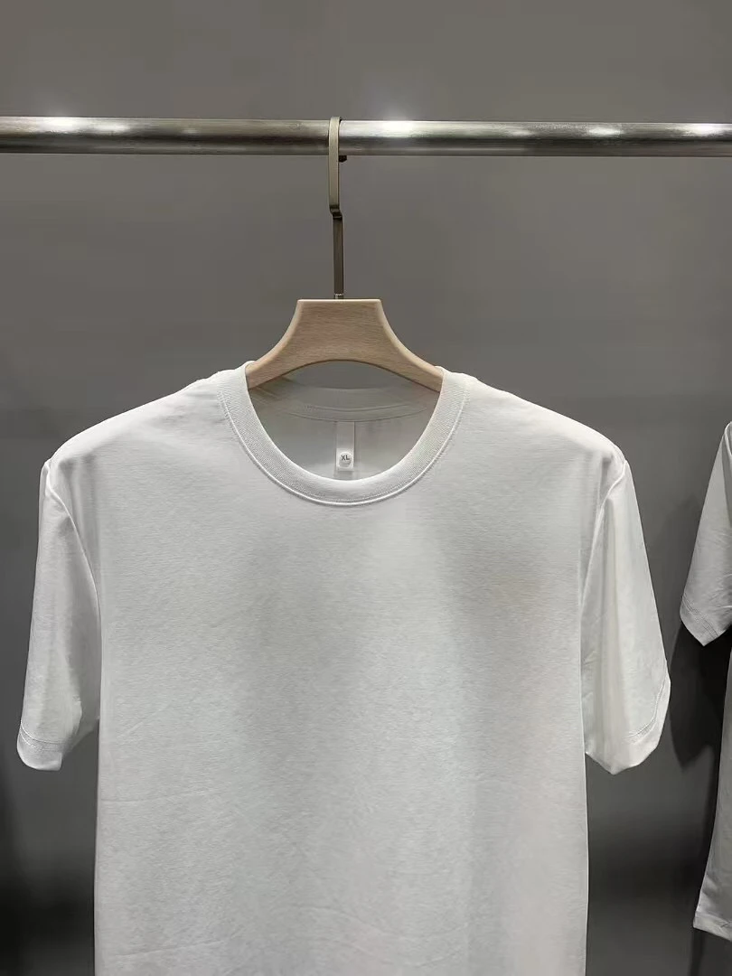 纯色三色短袖男士夏季圆领大码丝光棉薄款百搭新款