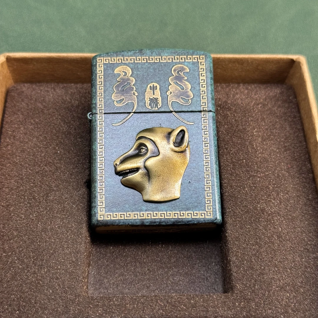 爱酷IMCO 千语青铜生肖猴首 打火机