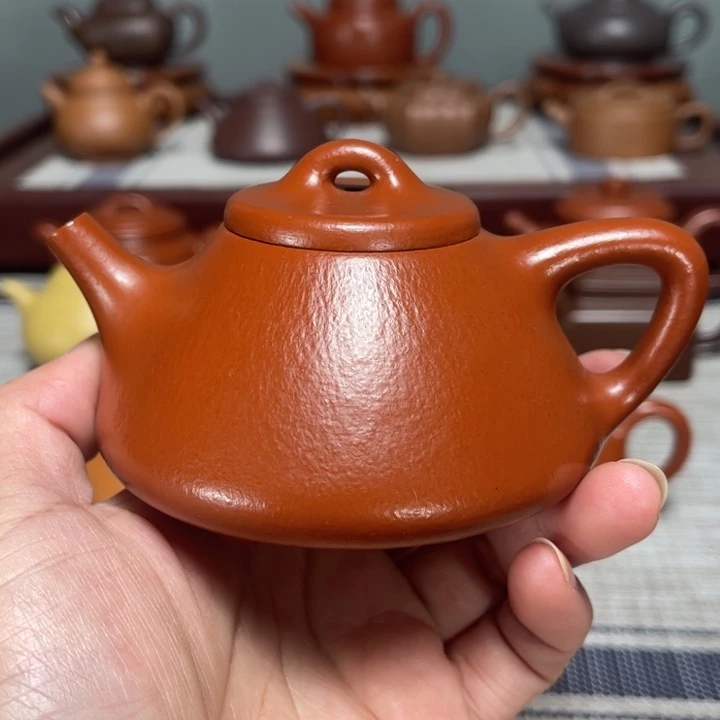 茶壶紫砂全手工制作160cc