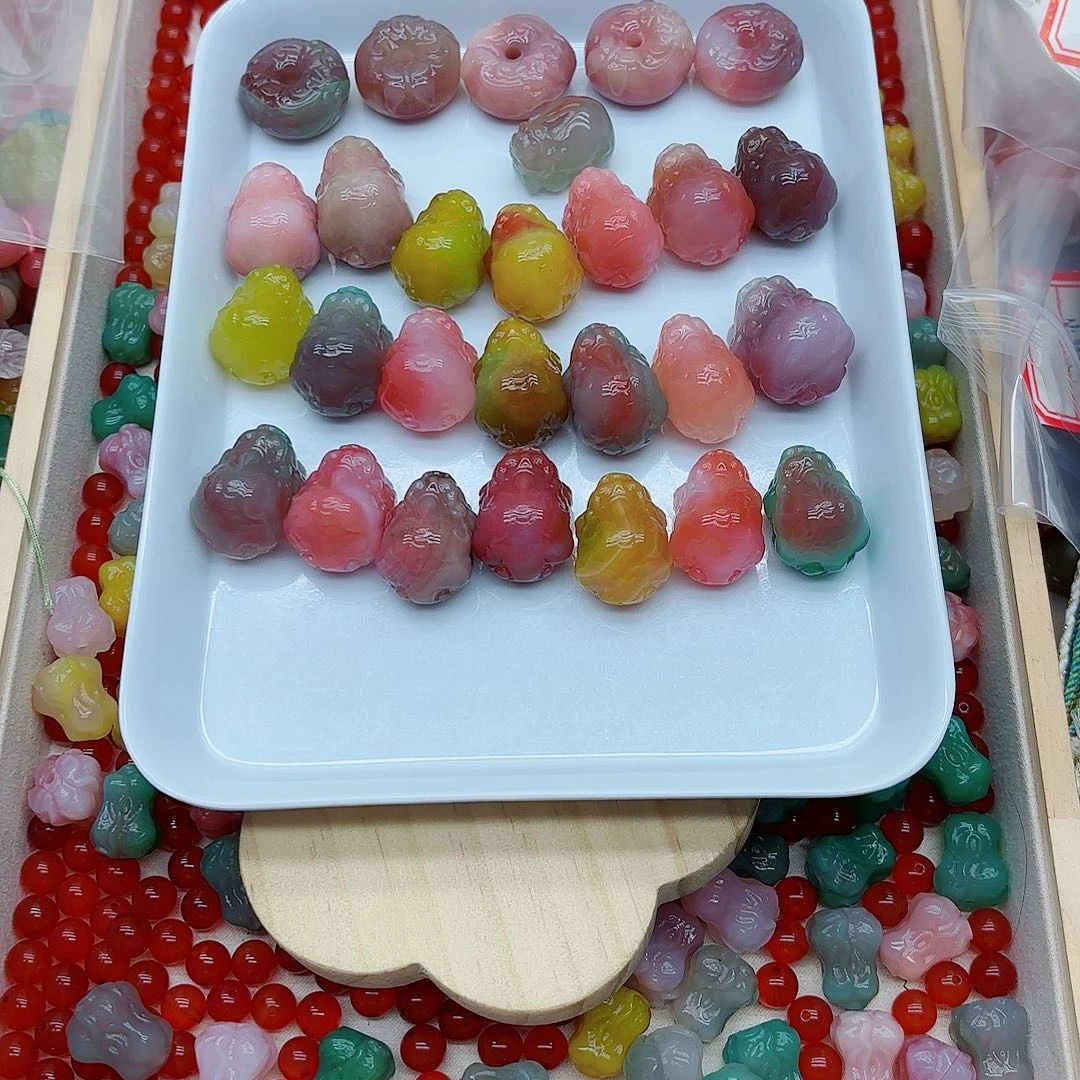 玛瑙/玉髓手链未镶嵌爱*盐源021