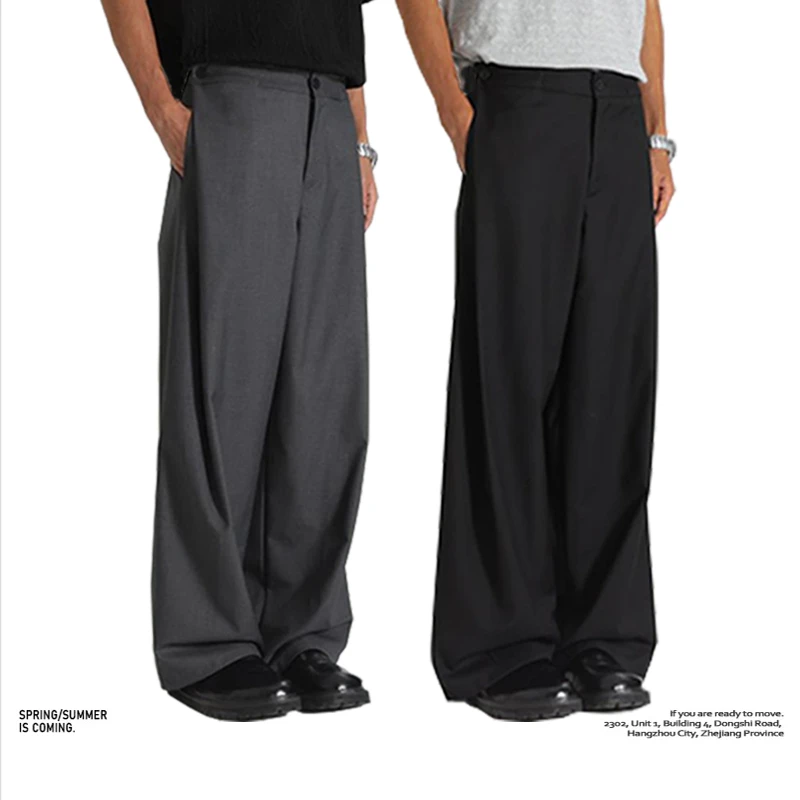 【线上商店】美式高街Cleanfit裤子男春季潮牌西裤直筒休闲裤直筒裤