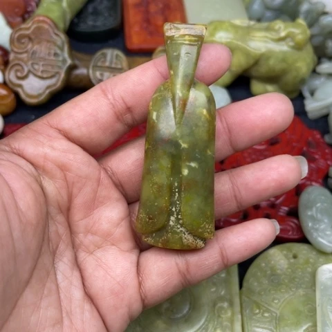 蛇纹石玉颈饰未镶嵌78