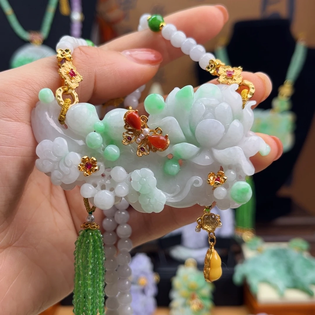 翡翠未镶嵌颈饰天然翡翠