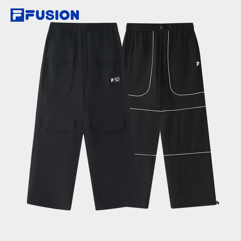FILA FUSION斐乐【双面穿】运动梭织裤男士户外休闲长裤T11M527805F