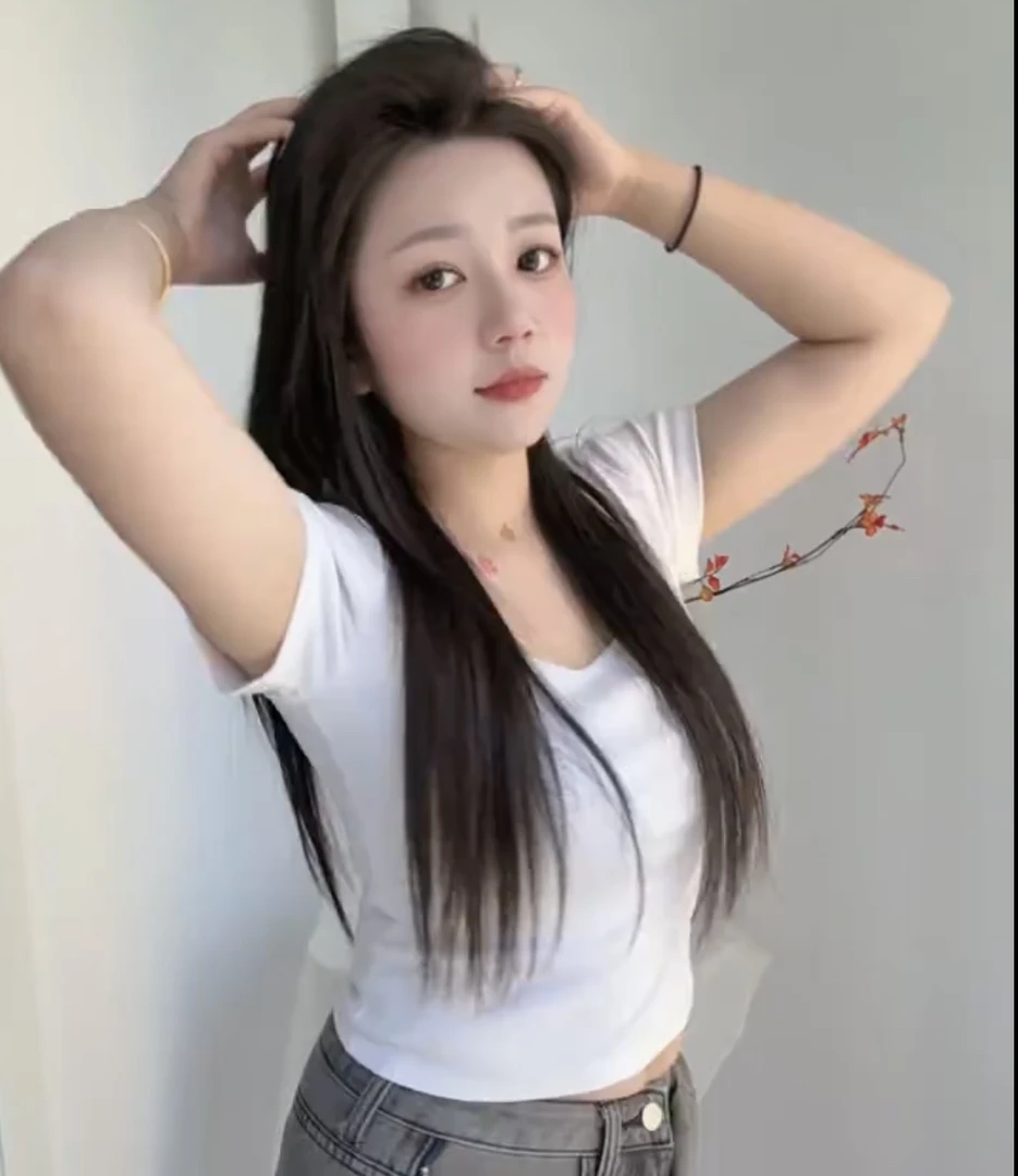 【漂亮同款】锁骨短袖修身T恤女百搭短款性感上衣