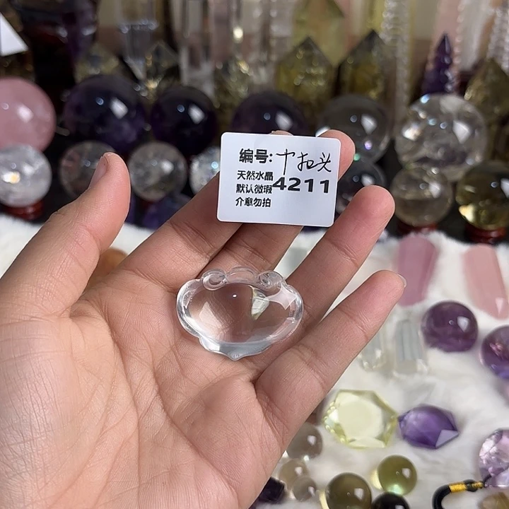 水晶颈饰未镶嵌如意锁