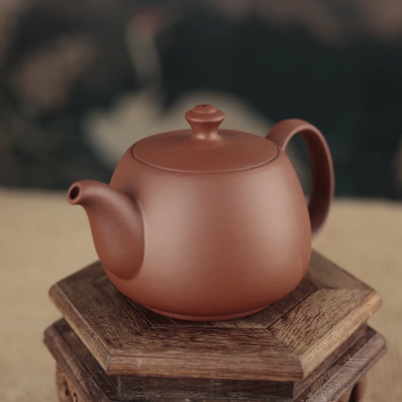 原矿紫砂朱泥富贵壶（微瑕福利）卢美对