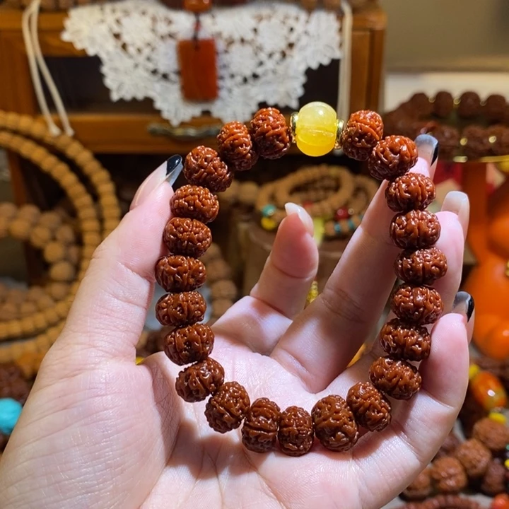 手串金刚菩提126玉华矮桩单圈一物