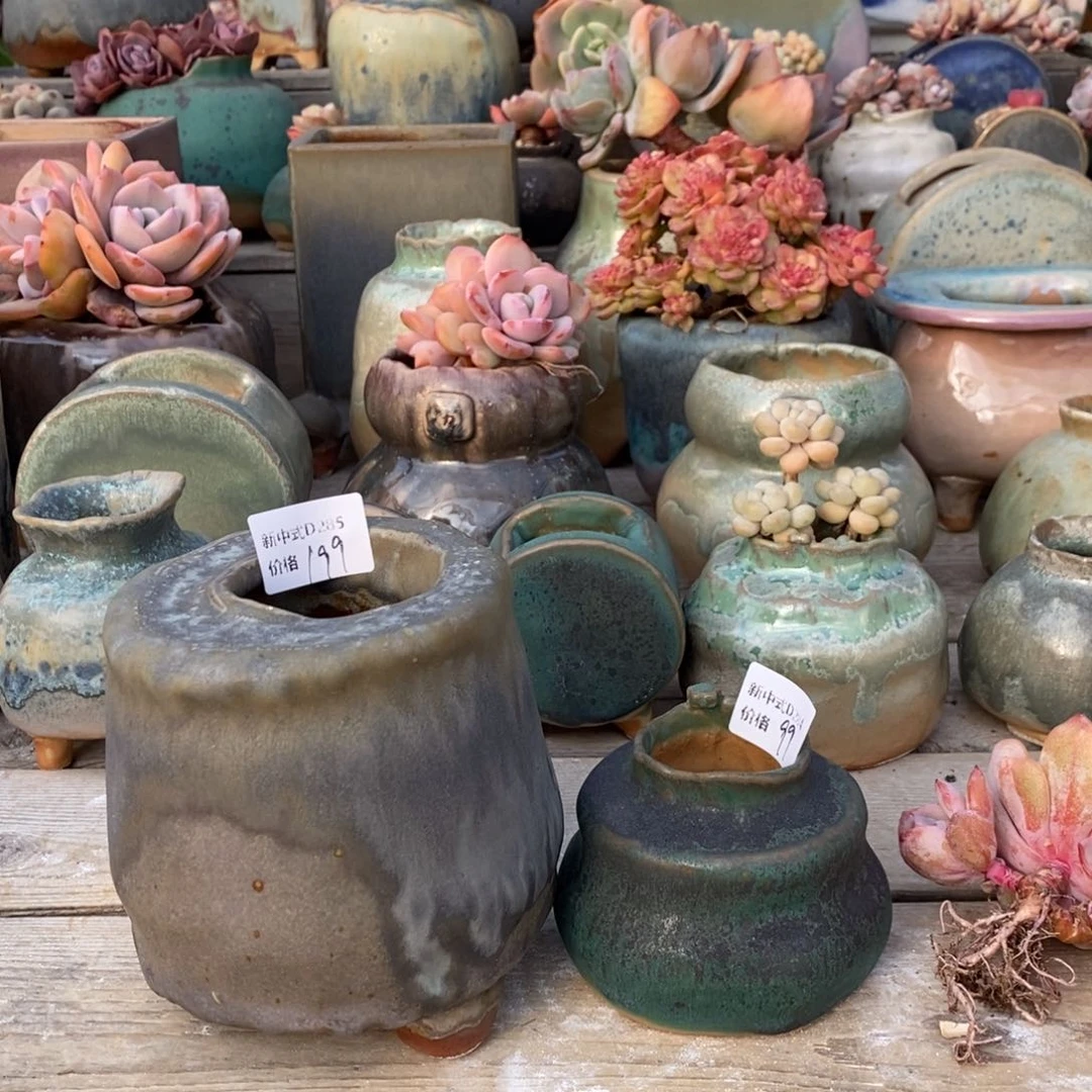 粗砂花盆1987盆新中式285和286