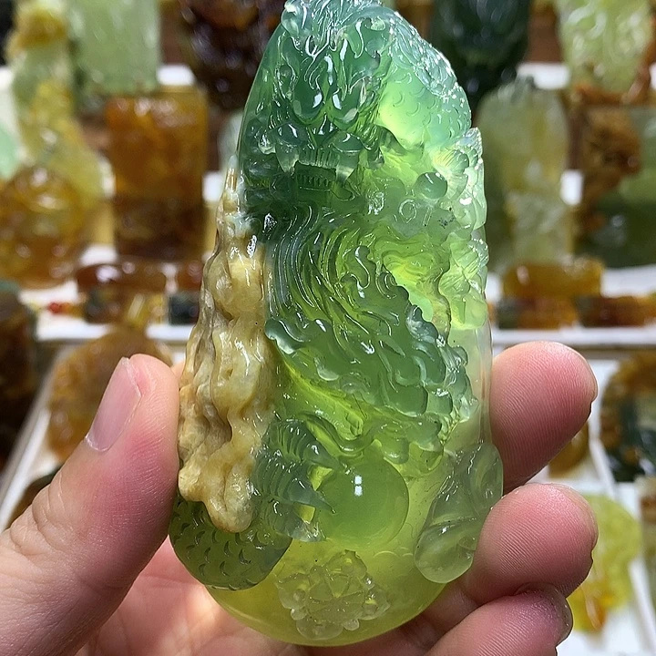 蛇纹石玉未镶嵌珠宝半成品