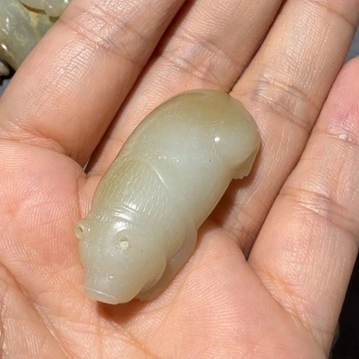 和田玉未镶嵌颈饰曉***