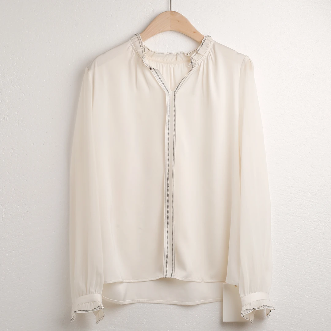 2025上新桑蚕丝衬衫上衣 MRBKSY-21003