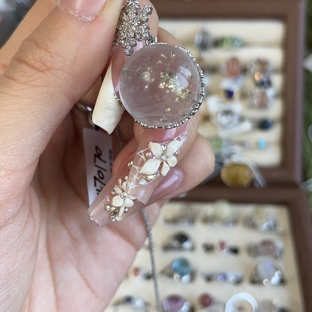 ****y戒指未镶嵌烟晶铜矿吊坠