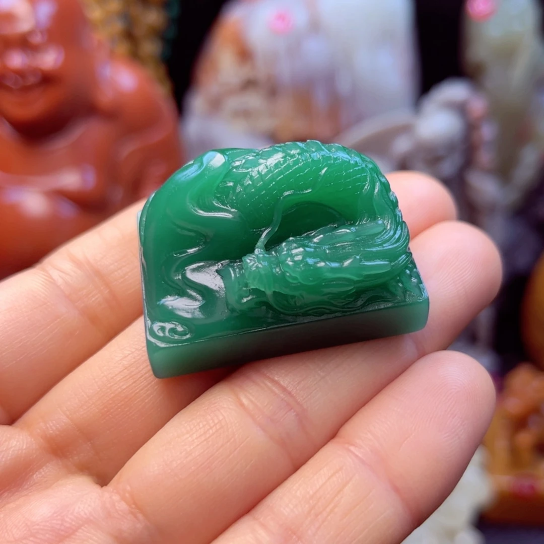 四川石雅安绿印章