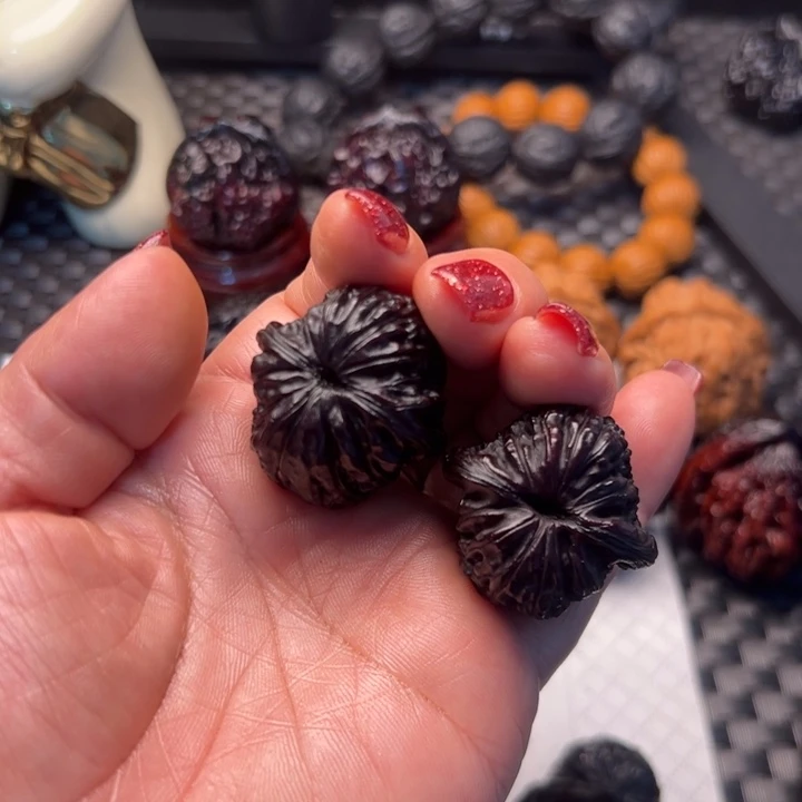 淡***墨文玩核桃四座楼33尺寸