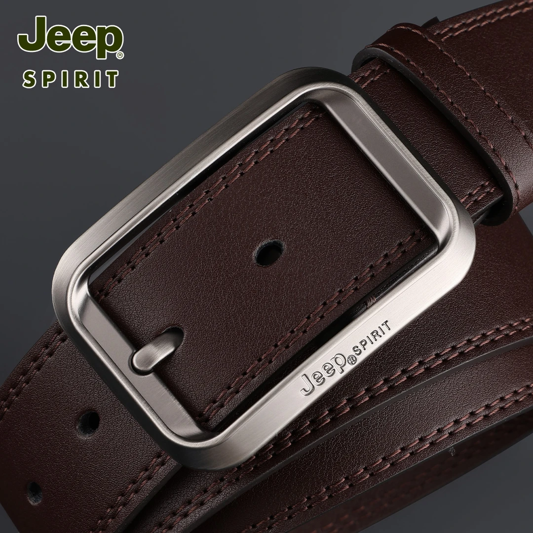 jeep吉普针扣款男士皮带时尚休闲宽腰带时尚中年牛仔裤腰带男款潮