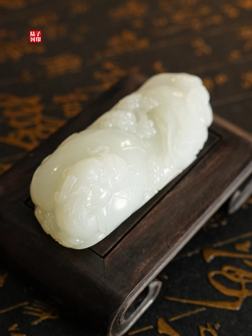 和田玉朱雀玄武96.9/44/35.3mm