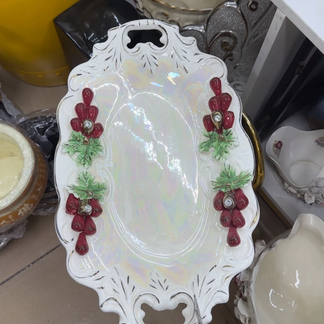 瓷片陶瓷工艺花瓶摆件