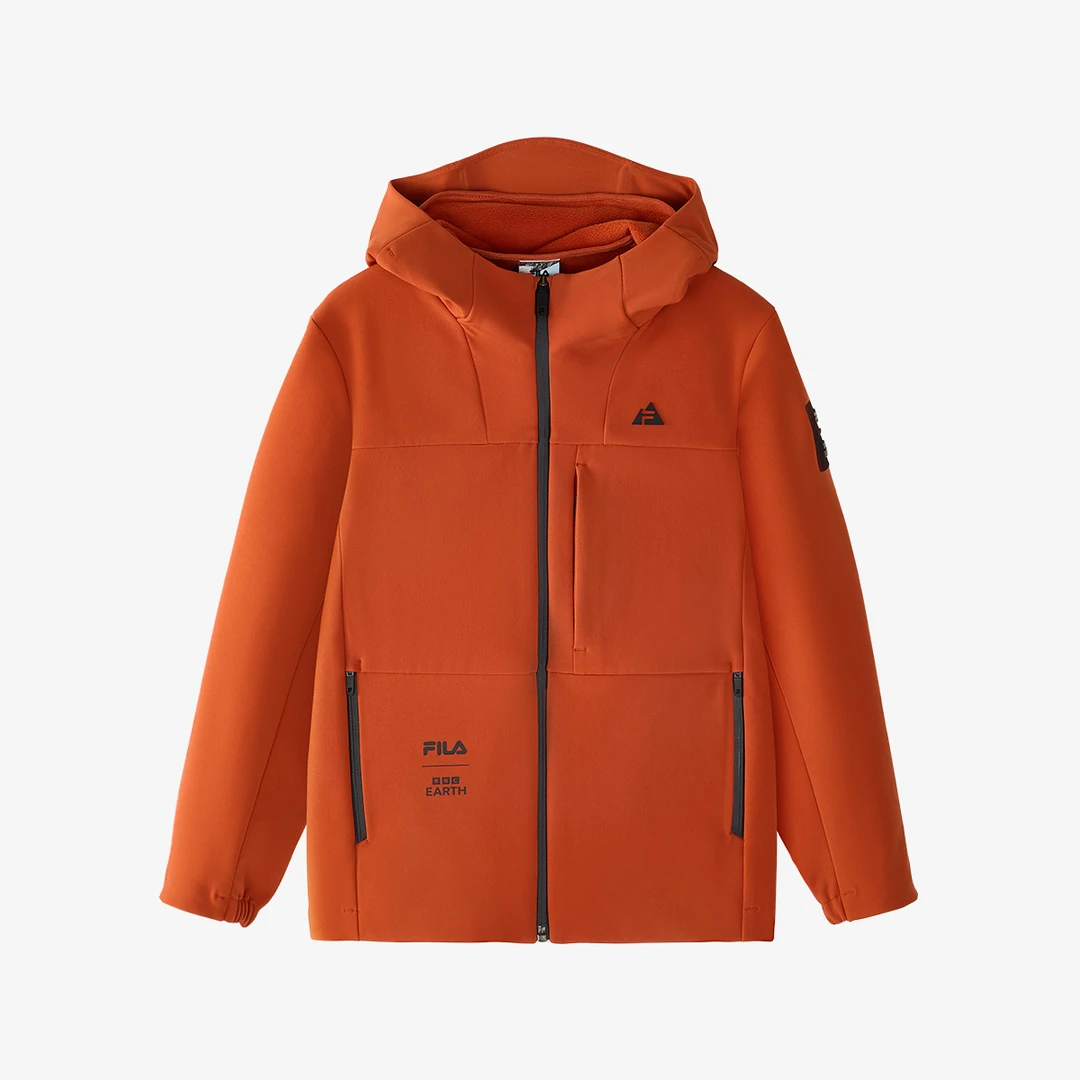 【户外防风加绒】斐乐儿童外套秋冬季保暖运动外套K12B443710