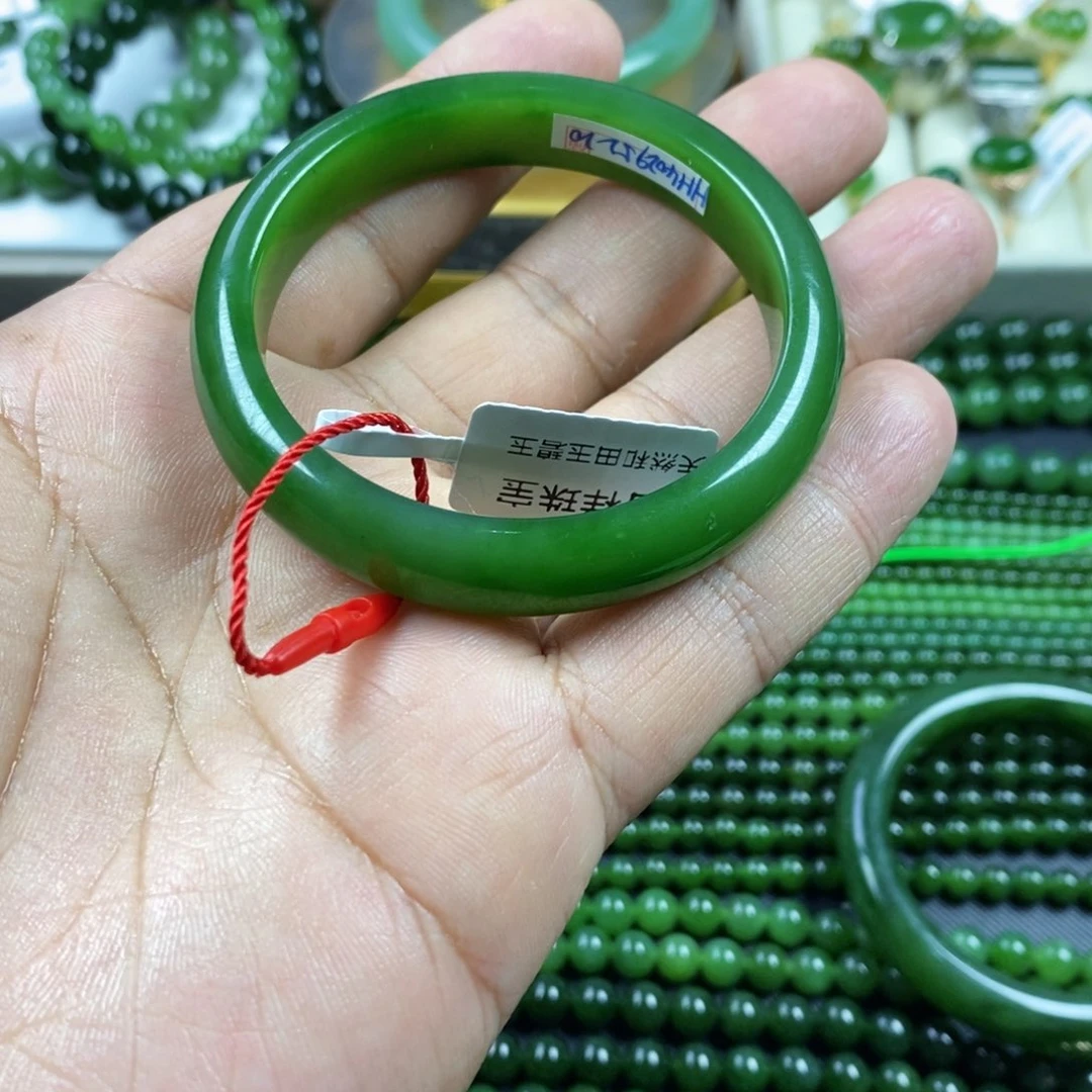 和田玉（碧玉）手镯未镶嵌嘉*53