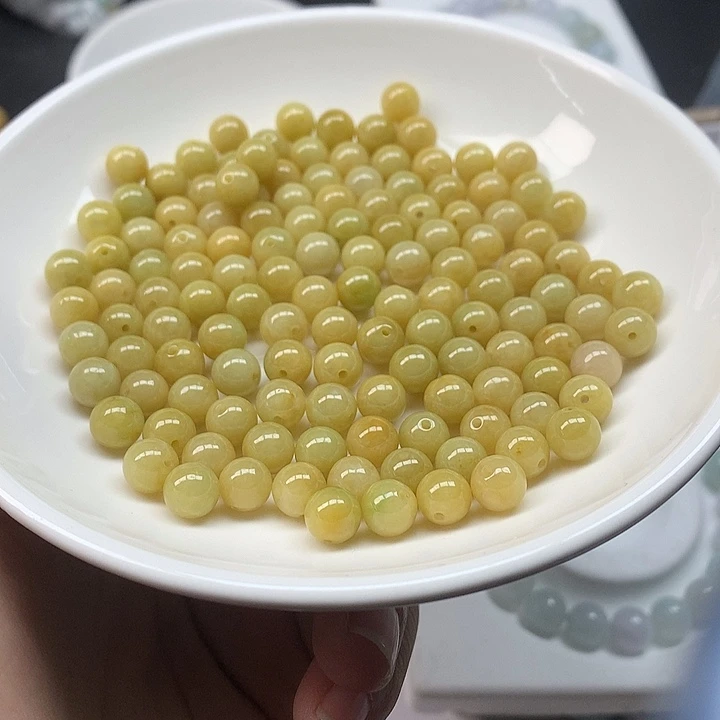 翡翠散珠26颗翡翠卡7.6