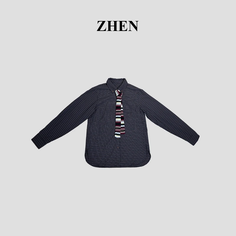 【ZHEN】25K02166 2025新款衬衫显瘦时尚百搭设计师轻奢款