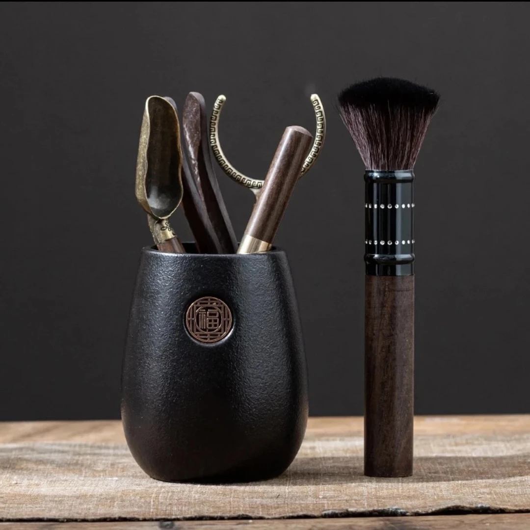 A 21高档轻奢茶道六君子功夫茶具配件泡茶工具茶夹茶刀用品