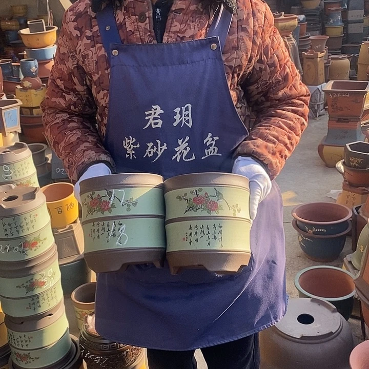 紫砂花盆紫砂花盆